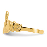 14k Mens Polished Claddagh Ring K4774