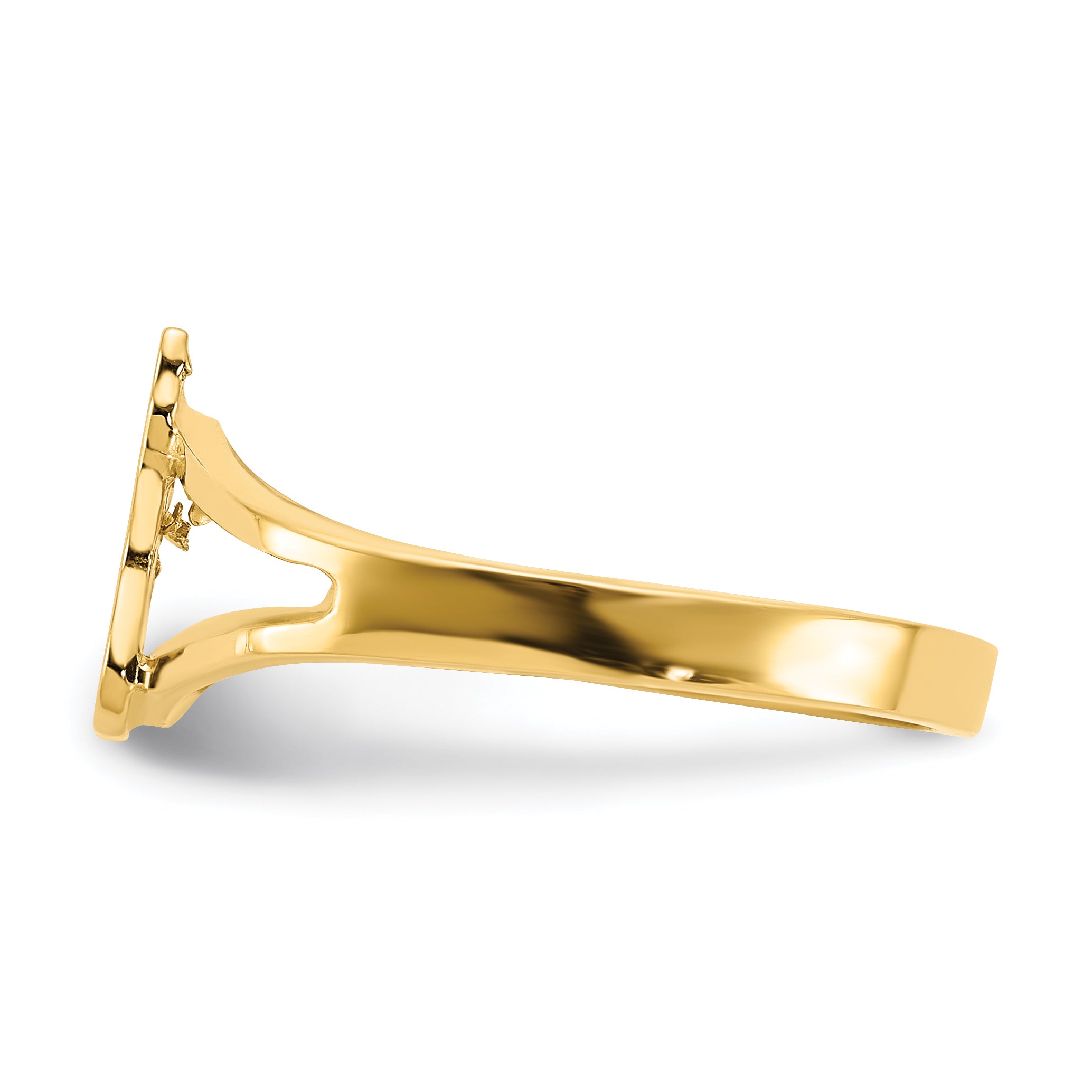 14k Polished Cat Ring R640