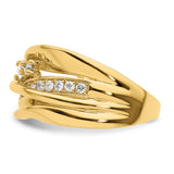 14k 5/8 carat Diamond Fancy Woven Ring RM4248