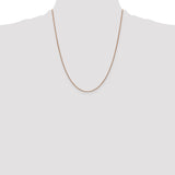 14K Rose Gold 10 inch .9mm Box Link with Lobster Clasp Chain Anklet RSC2
