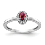 14k White Gold 1/15 carat Diamond and 5x3mm Oval Cabochon Aquamarine Halo Ring RM4035