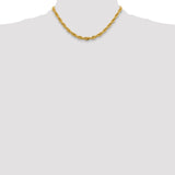 14K 26 inch 5.4mm Semi Solid Rope with Lobster Clasp Chain BC170