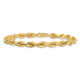 14K 26 inch 5.4mm Semi Solid Rope with Lobster Clasp Chain BC170