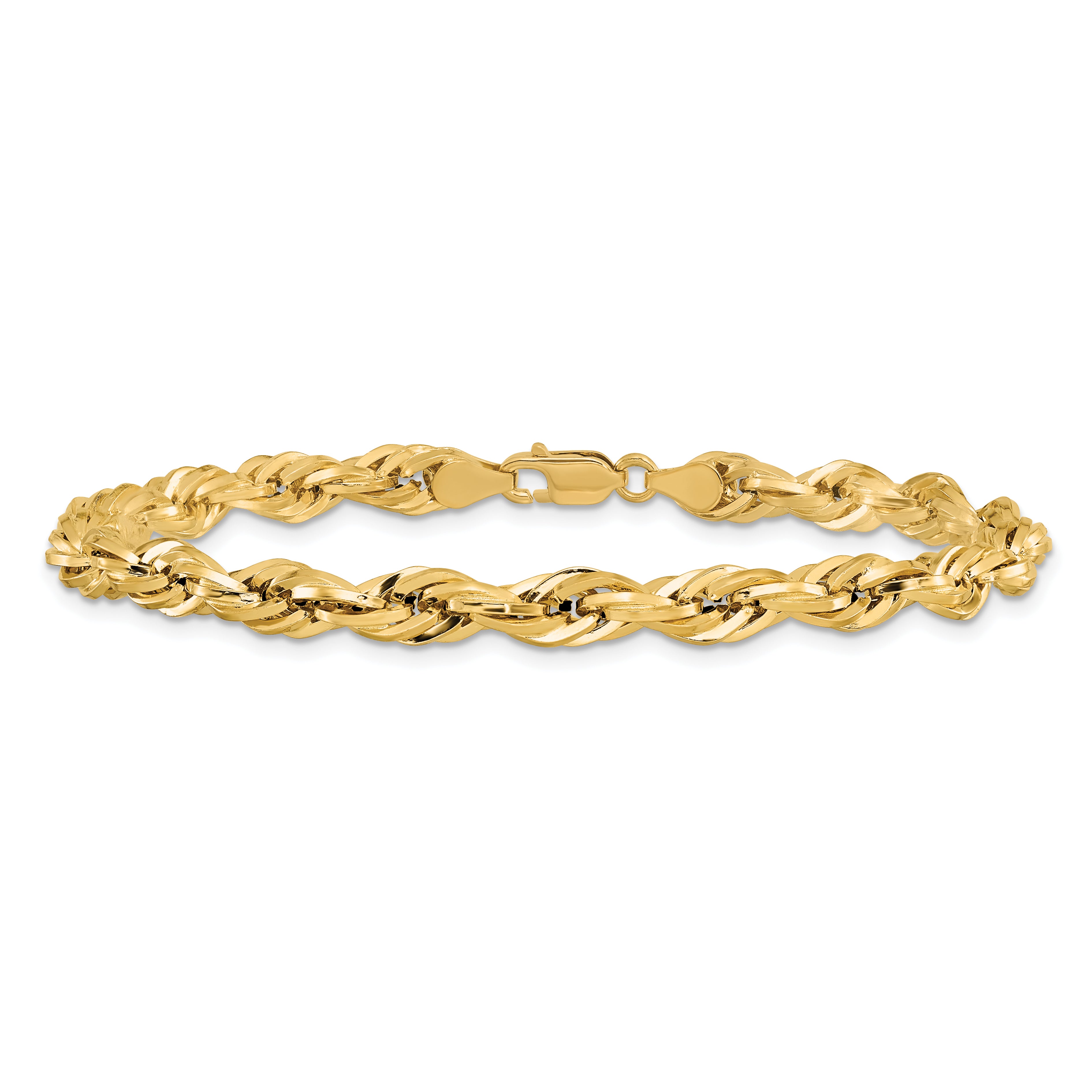 14K 26 inch 5.4mm Semi Solid Rope with Lobster Clasp Chain BC170