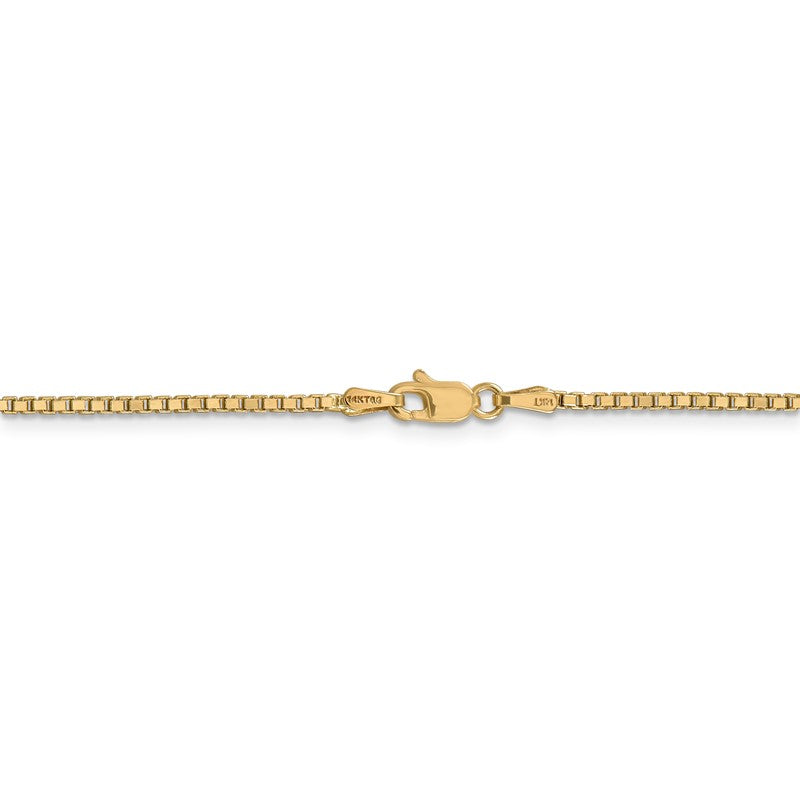 14K 26 inch 1.5mm Box with Lobster Clasp Chain BOX150