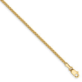 14K 26 inch 1.5mm Box with Lobster Clasp Chain BOX150