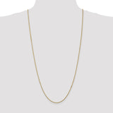 14K 26 inch 1.5mm Box with Lobster Clasp Chain BOX150