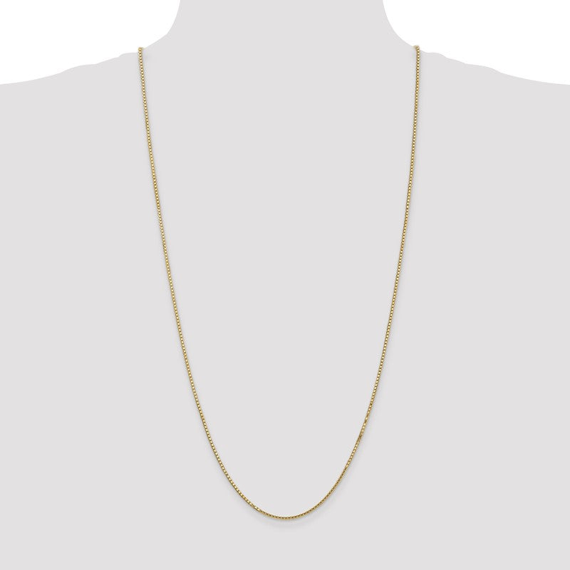 14K 26 inch 1.5mm Box with Lobster Clasp Chain BOX150
