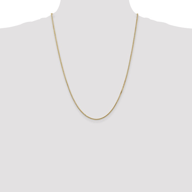 14K 26 inch 1.5mm Box with Lobster Clasp Chain BOX150
