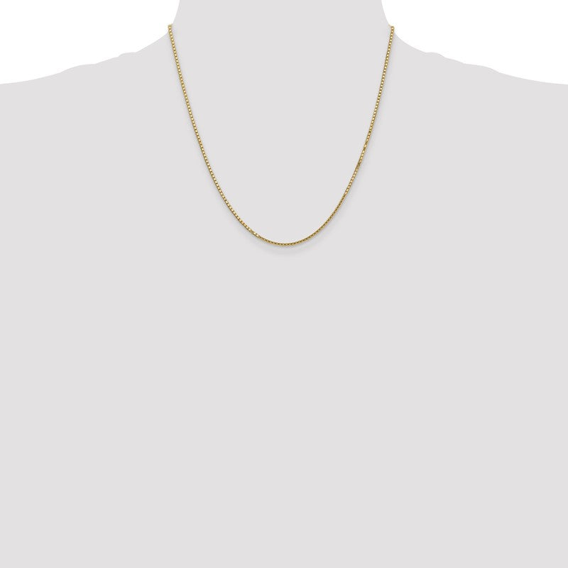 14K 26 inch 1.5mm Box with Lobster Clasp Chain BOX150