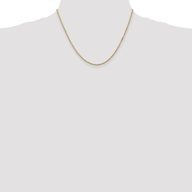 14K 26 inch 1.5mm Box with Lobster Clasp Chain BOX150