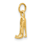 14K  3-D High Heel Stiletto Shoe Charm A9138