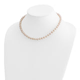 14k 6-7mm White Round Akoya Saltwater Cultured Pearl 16 inch Necklace PL60AA