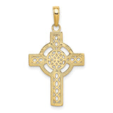 14k Diamond-cut Celtic Cross Pendant K5049