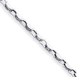14K White Gold 18 inch 4.5mm Hand Polished Fancy Link with Fancy Lobster Clasp Chain WLK305