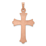 14k Two-tone Hollow Crucifix Pendant XR1236