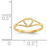 14k Madi K Heart Size 2 Baby / Childrens Ring SE2391