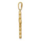 14K CZ Cross Pendant XR1831