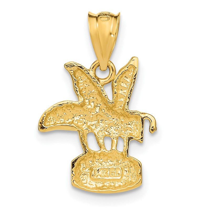 14k Bee on HONEY Jar Pendant C2444