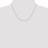 14K 14 inch .8mm Diamond-cut Cable with Lobster Clasp Chain PEN41L
