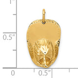 14k 3-D Large Firemans Helmet Charm A0412