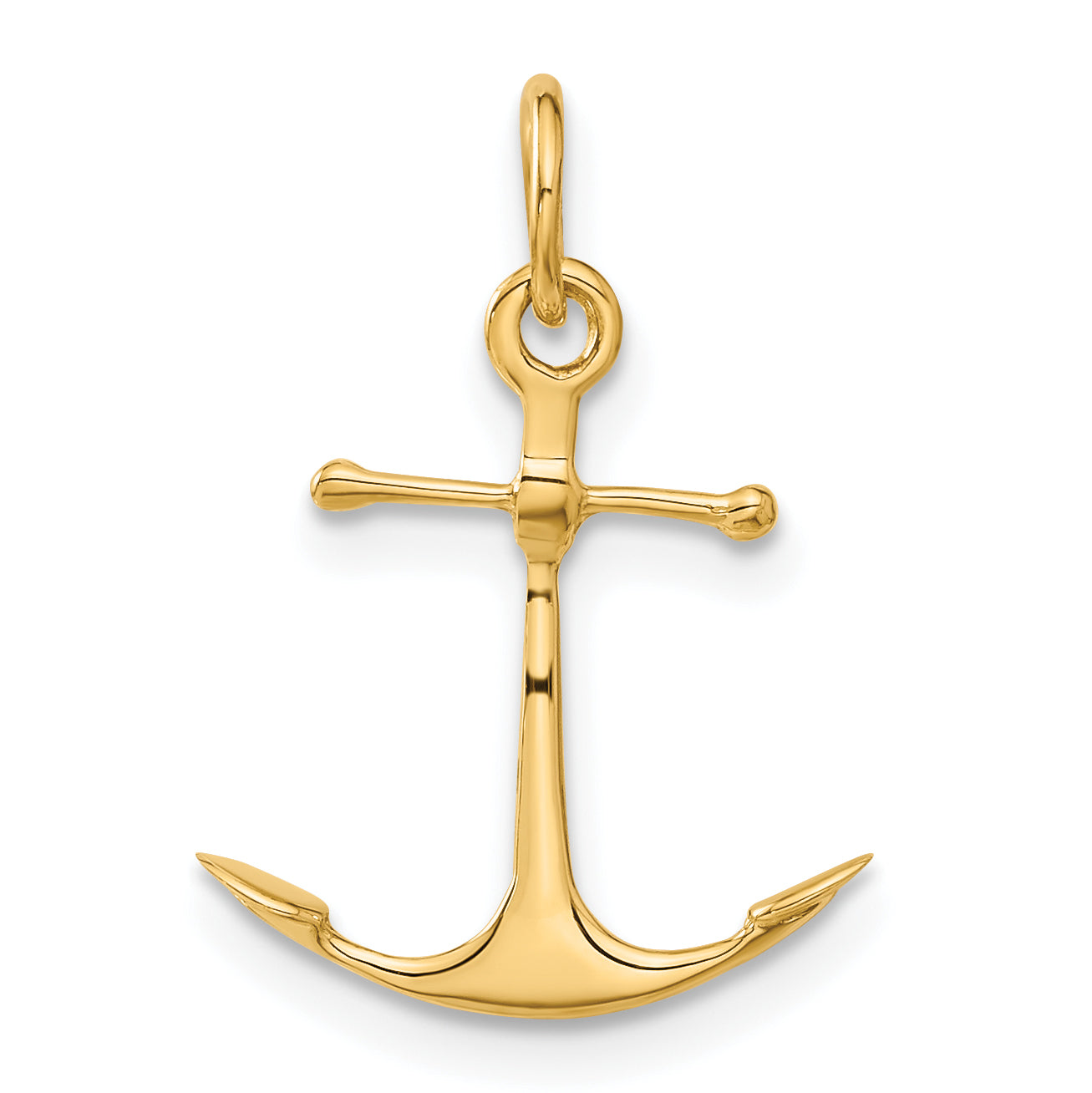 14K 3-D Anchor Charm A5059