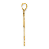 14k Laser Cut Girl Charm A9265