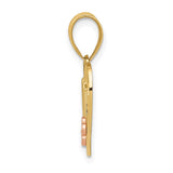 14k Two-tone NANA Heart Pendant M2692