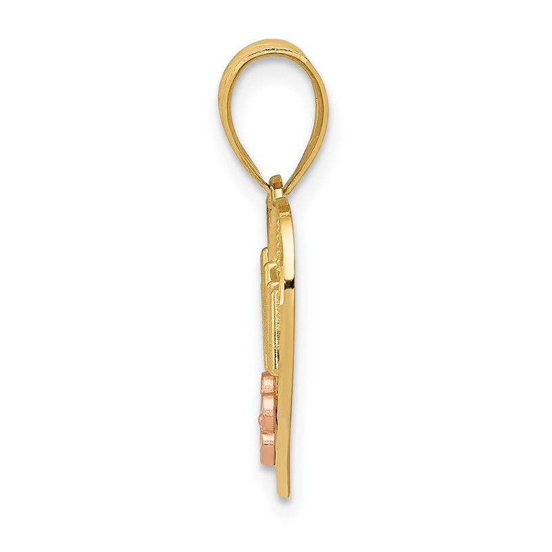 14k Two-tone NANA Heart Pendant M2692