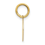 14k Small BAPTISM with Cross Round Disc Charm XAC733