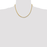 14K 18 inch 3.7mm Franco with Fancy Lobster Clasp Chain FRA120