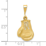 14k Cut-out Boxing Glove Charm C591