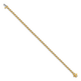 14k Complete 2 carat Round A Diamond Swirled 2-prong 7 inch Tennis Bracelet X630A