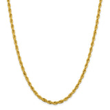 14K 26 inch 4.25mm Semi Solid Rope with Lobster Clasp Chain BC168