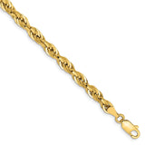 14K 26 inch 4.25mm Semi Solid Rope with Lobster Clasp Chain BC168