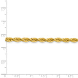 14K 26 inch 4.25mm Semi Solid Rope with Lobster Clasp Chain BC168