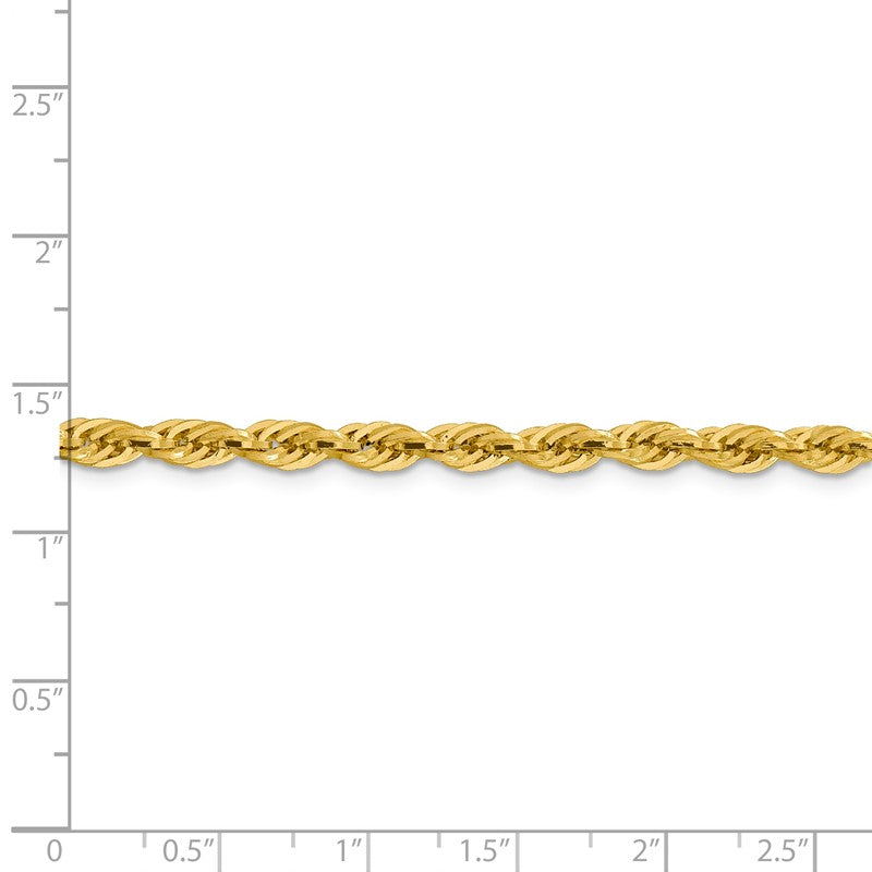 14K 26 inch 4.25mm Semi Solid Rope with Lobster Clasp Chain BC168