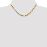 14K 26 inch 4.25mm Semi Solid Rope with Lobster Clasp Chain BC168