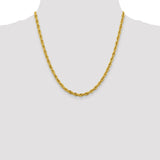 14K 26 inch 4.25mm Semi Solid Rope with Lobster Clasp Chain BC168