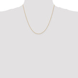 14K 10 inch .8mm Diamond-cut Parisian Wheat with Lobster Clasp Anklet PEN274