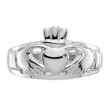 14k White Gold Ladies Claddagh Ring D1856