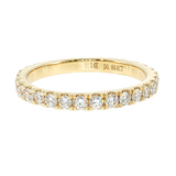 14K Yellow Gold Round Diamond Eternity Band