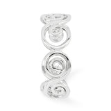 14k White Gold Scroll Toe Ring C2088