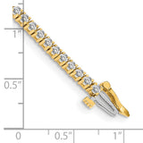14k Complete 1.84 carat Round A Diamond 4-prong 7 inch Tennis Bracelet X600A