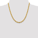 14K 26 inch 5.4mm Semi Solid Rope with Lobster Clasp Chain BC170