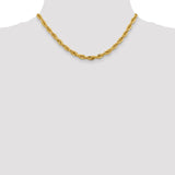 14K 26 inch 5.4mm Semi Solid Rope with Lobster Clasp Chain BC170