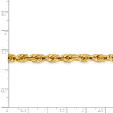 14K 26 inch 5.4mm Semi Solid Rope with Lobster Clasp Chain BC170