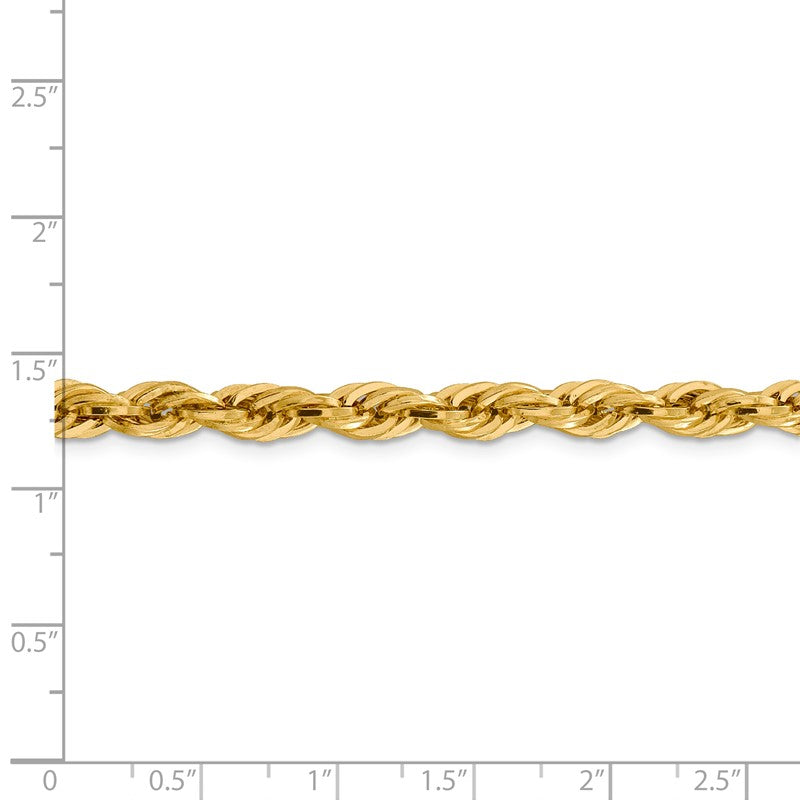 14K 26 inch 5.4mm Semi Solid Rope with Lobster Clasp Chain BC170