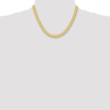 14K 16 inch 6.5mm Silky Herringbone with Lobster Clasp Chain SLK065