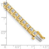 14k Complete 3.75 carat Round VS Diamond 4-prong 7 inch Tennis Bracelet X2163VS
